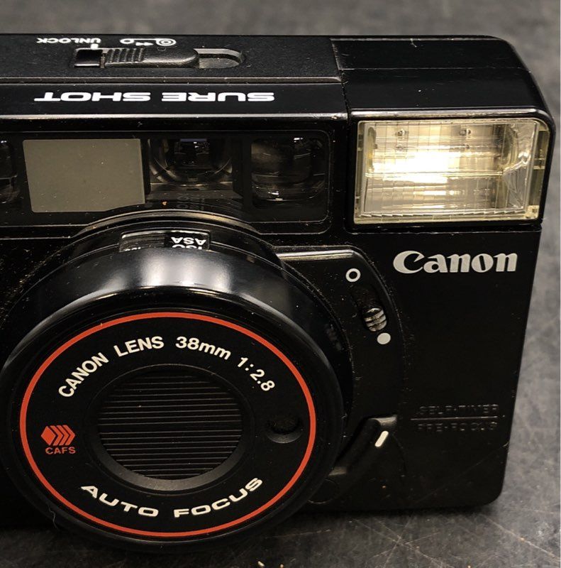Canon Sure Shot Black Auto Focus Point & Shoot Film Camera