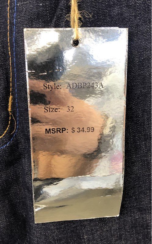 Vintage Y2K Chams Men's Dark Wash ADBP243A Wide Leg Jeans Sz 32 NWT Lot of 4