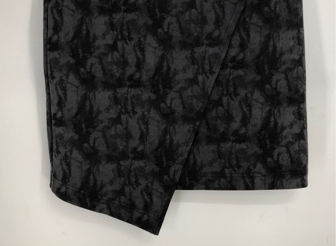 209WST38 Women's Gray Abstract Wrap Skirt - Size 8