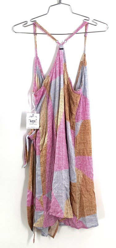 O'Neill Women's Laniary Wrap Dress Multicolor Geometric Chevron Print NWT Sz M