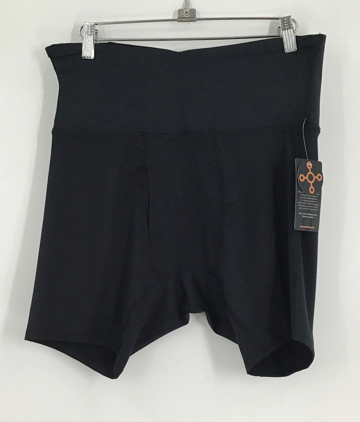 NWT Tommie Copper Men&#39;s Black Stretch Back Support Boxer Briefs - Size XL