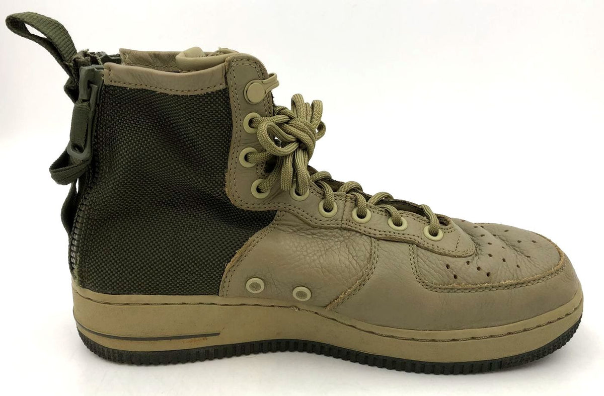 Nike SF Air Force 1 'Mushroom' Men's Olive/Forest Green Sneakers - Sz 7.5 (+COA)