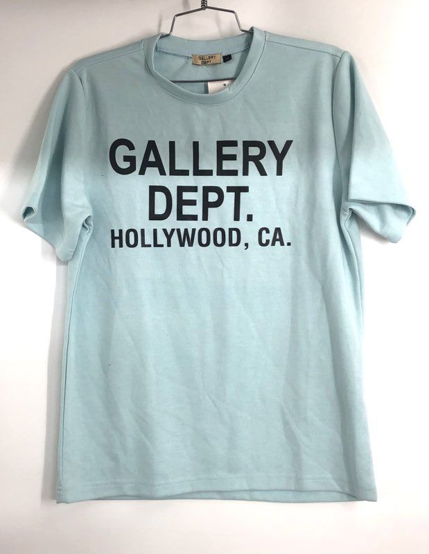 Gallery Dept. Men's Light Blue Hollywood CA Logo T-Shirt Sz M