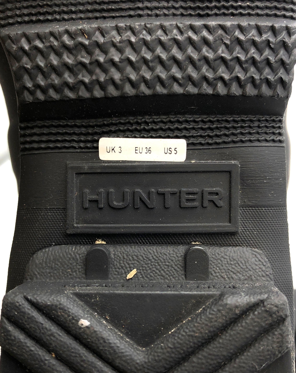 Hunter Original Tall Matte Black Rubber Rain Boots Women's Size 5