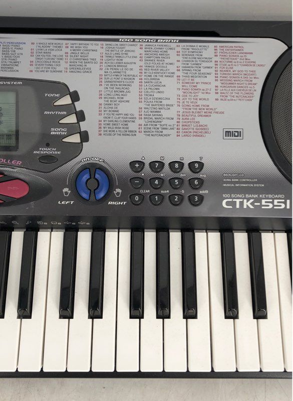 Casio CTK-551 61 Key Digital Display Electronic Keyboard