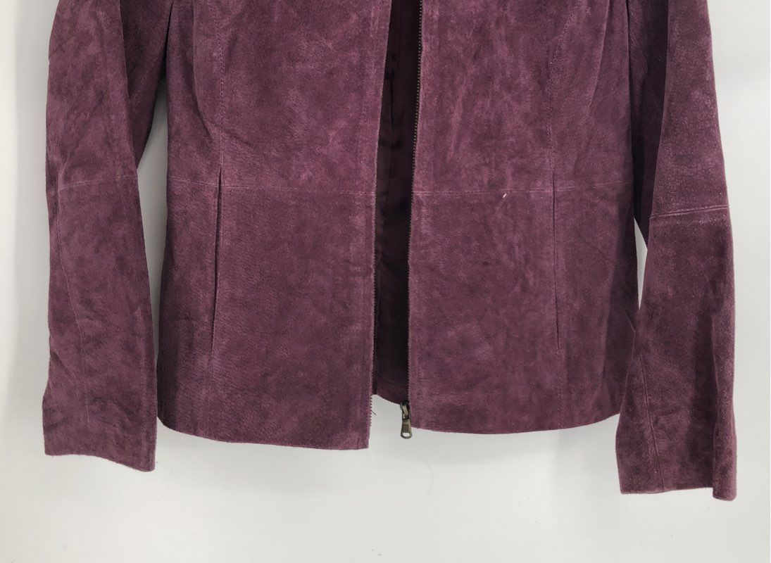 Relativity Women's Burgundy Leather Jacket - Size S