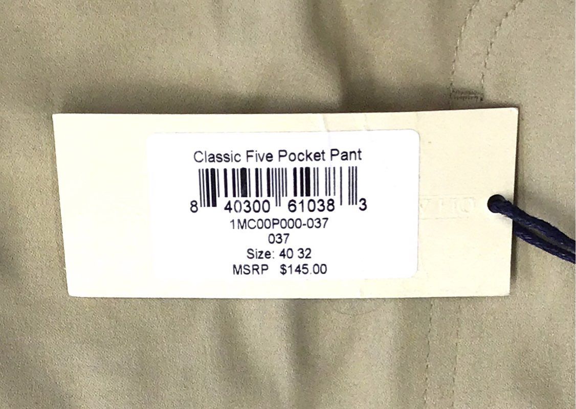 NWT Onward Reserve Men's Beige Trouser Pant - Size 40/32