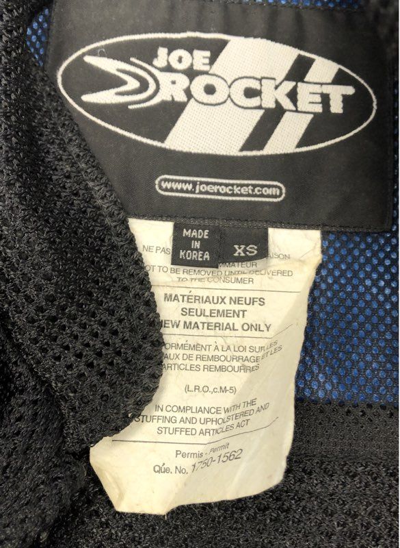 Joe Rocket Ballistic Series Racing Jacket and Pants Mesh Padded Black Size S