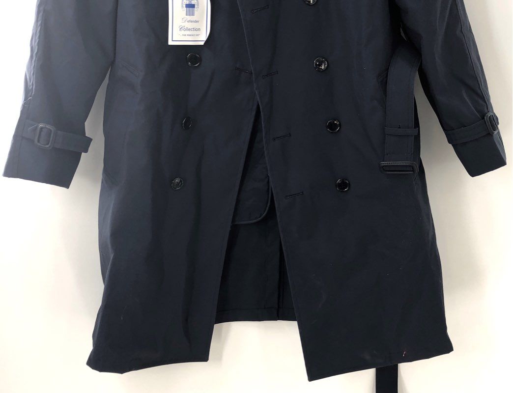 American Apparel Men's US Air Force All-Weather Trench Coat Navy Blue NWT 40S