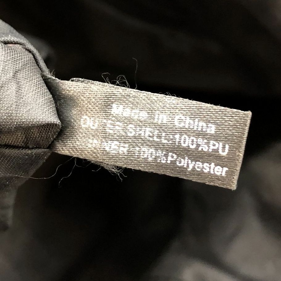 Versace Parfums Large Black Faux Leather Tote with Gold-Tone Accents