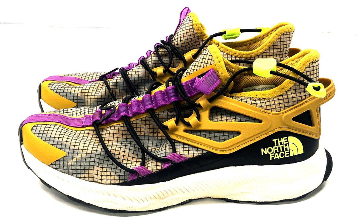 The North Face Trail Escape Edge Bamboo Yellow Womens Trail Running Shoes Size 9