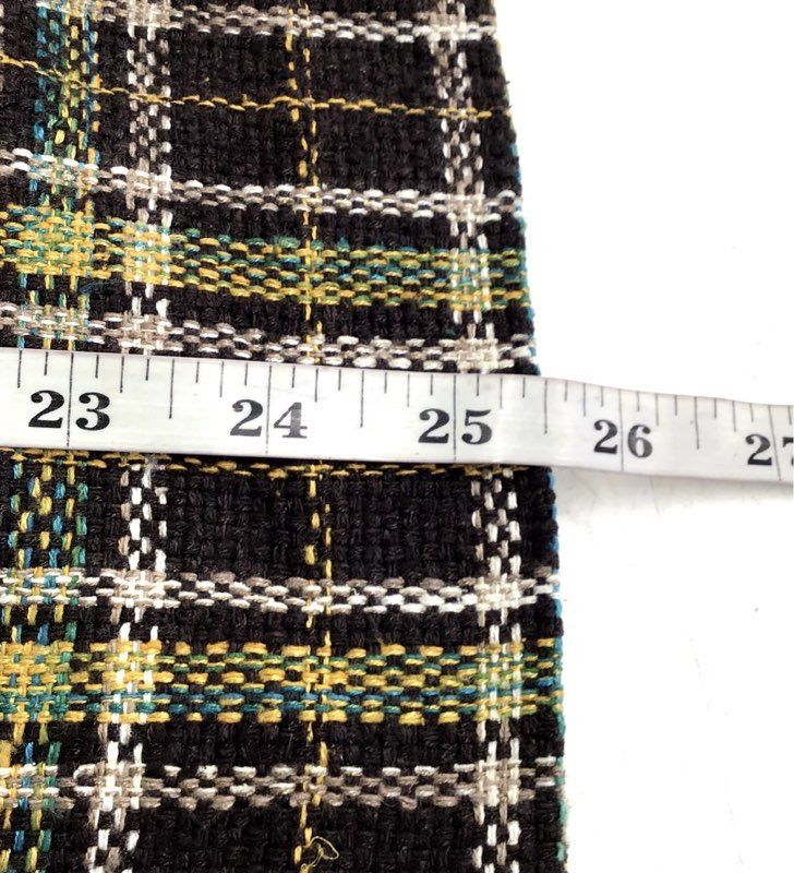 NWT Ellen Tracy Women's Mahogany Plaid Silk Straight & Pencil Skirt - Size 8