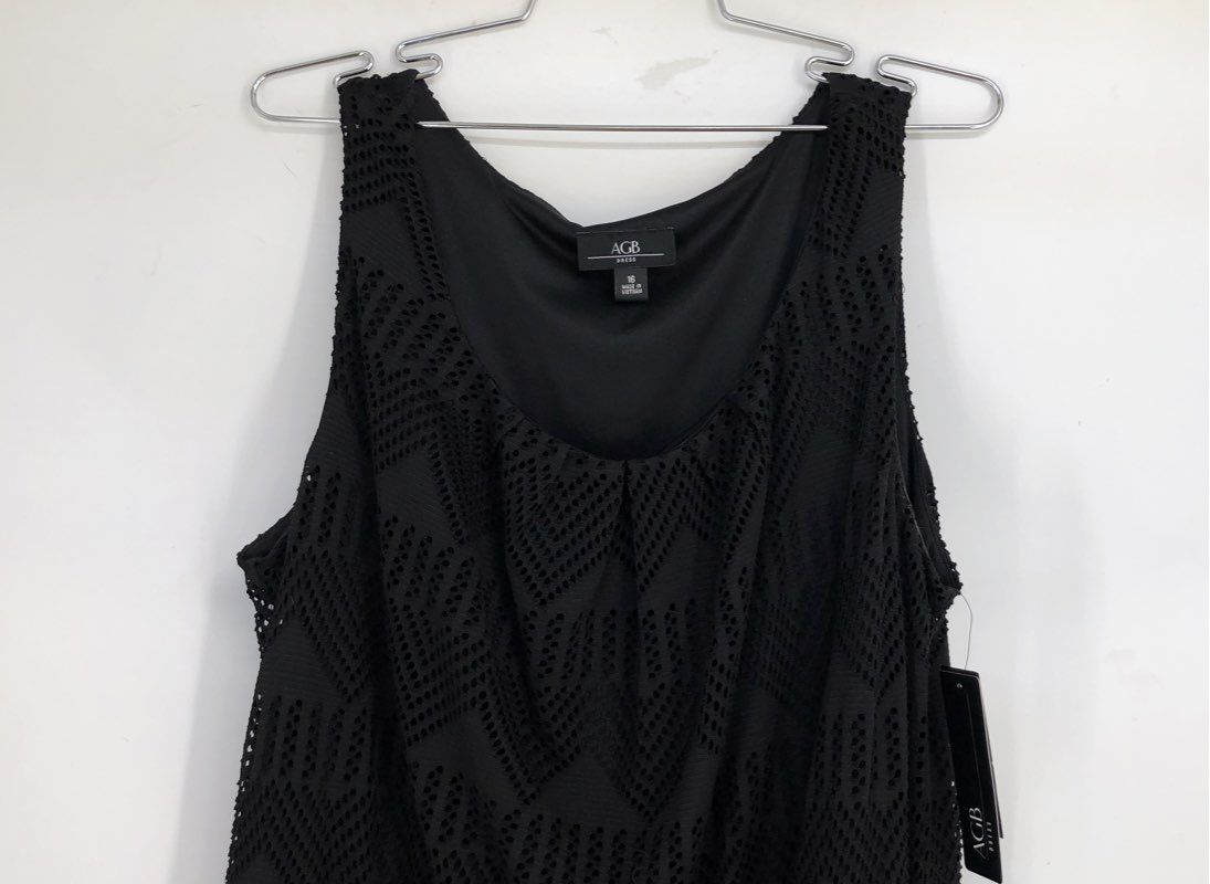 NWT AGB Women's Black Maxi Dress - Size 16