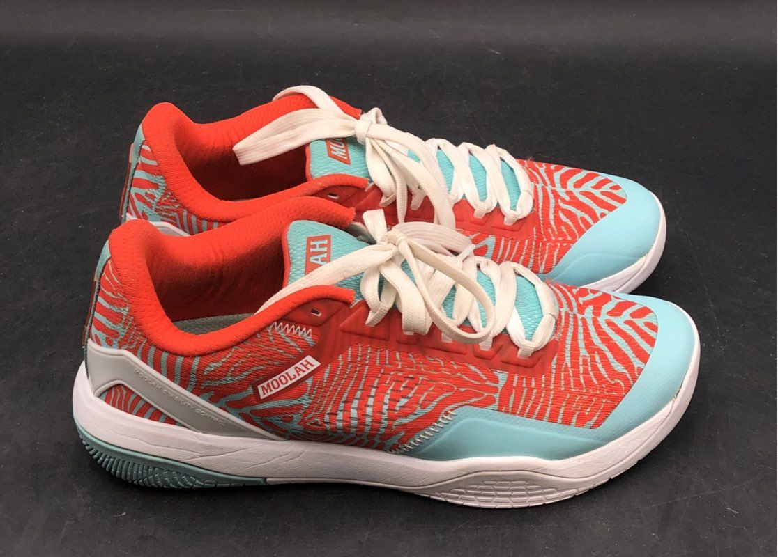Moolah Kicks Neovolt Low MK1 Red Teal Women's Basketball Shoes Size 11