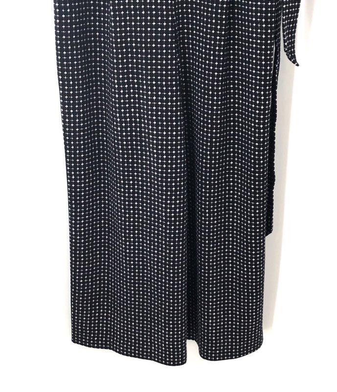 Calvin Klein Women's Black White Geometric Wide Leg Sleeveless Jumpsuit Sz 6 NWT