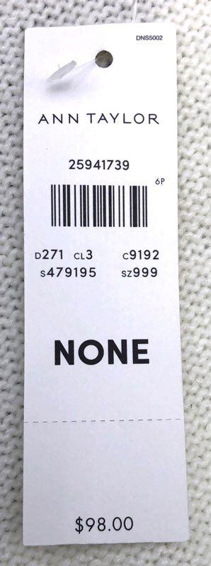 Ann Taylor Women's Cream Ivory Fringe Knit Open Front Wrap Cardigan NWT OS