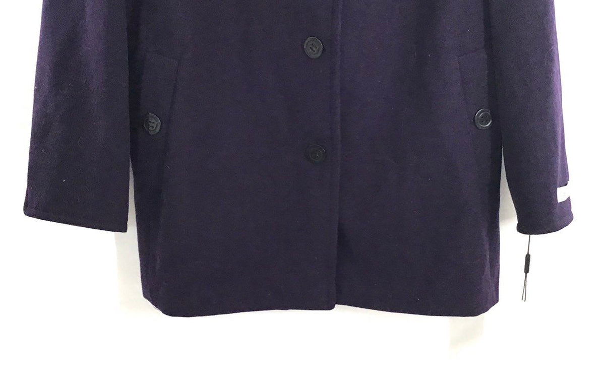 Calvin Klein Women's Purple Orchid Plus Size 3X Button Front Coat Jacket NWT