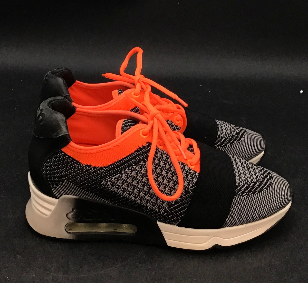 Ash Women's As Lacey Black Orange Athletic Shoes - Size 37