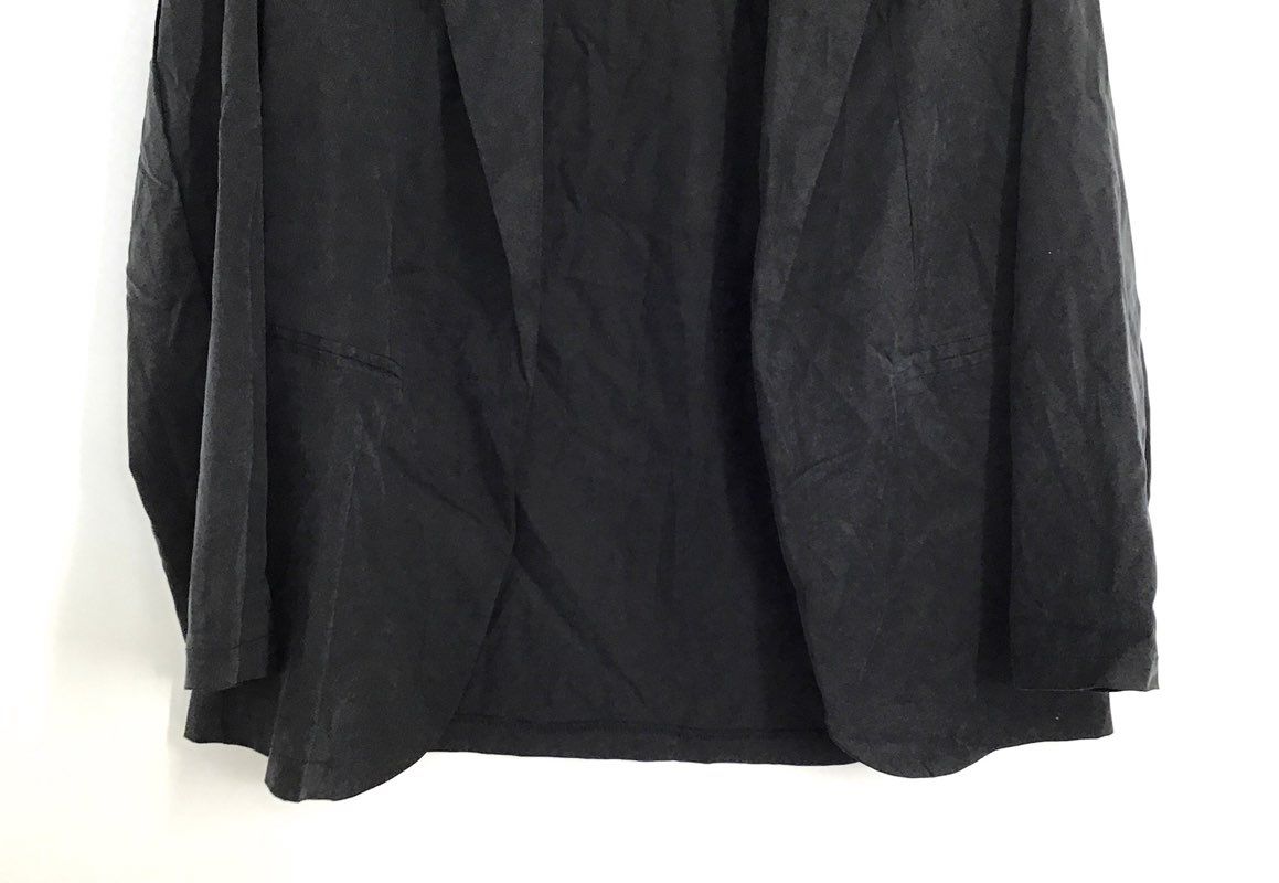 Two Way Women's Black Open Front Blazer Jacket Tencel Sorona Made in Italy
