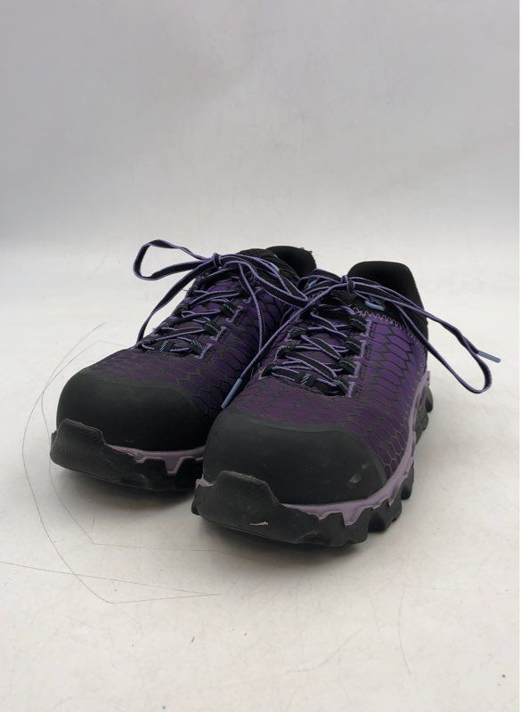 Timberland Pro Women&#39;s Powertrain Sport A1H1S Purple Work Shoes - Size 7.5