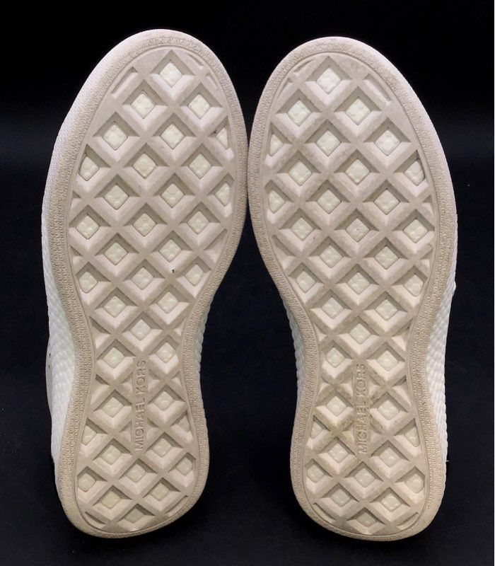 Michael Kors Women's White Leather Athletic Shoes - Size 8M