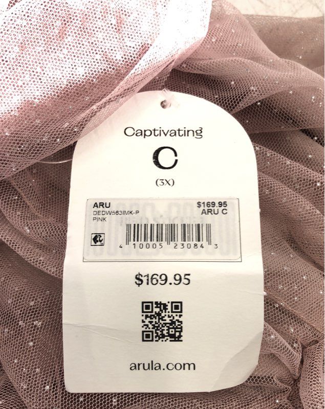 NWT Arula Women's Pink A-Line Dress - Size 3X