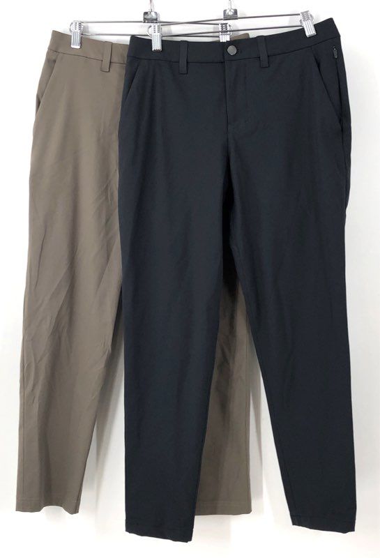 Lululemon Women's Black Taupe Chino Pants - Size 28 Lot Of 2