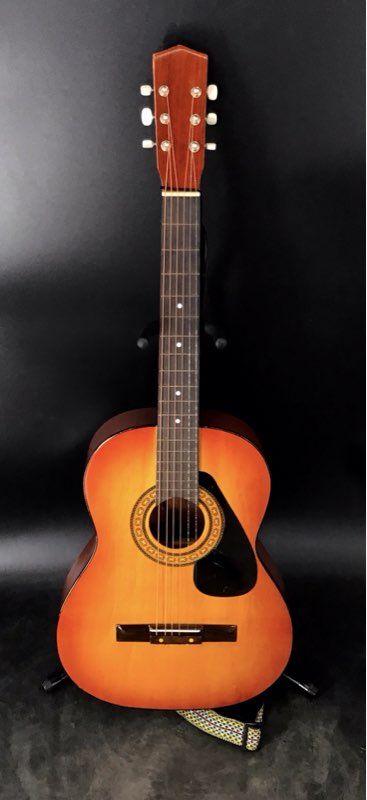 Unbranded Concert Acoustic Guitar 6-String Sunburst Finish Student Model