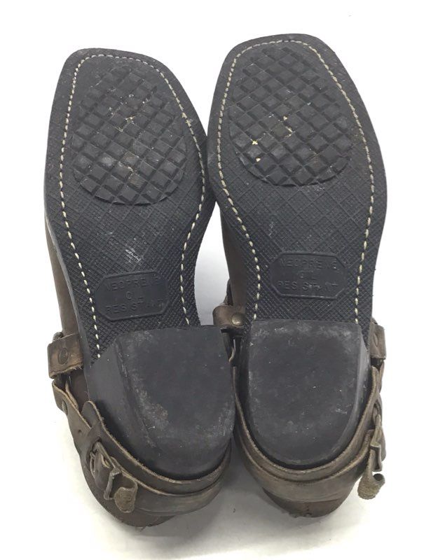 Frye Harness Mule Brown Leather Clogs Square Toe Made in USA Women's Size 7.5