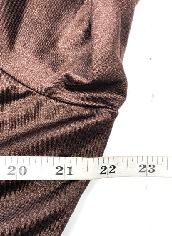 SKIMS Women's Brown Essential Long Sleeve Catsuit Unitard Jumpsuit Size 4X