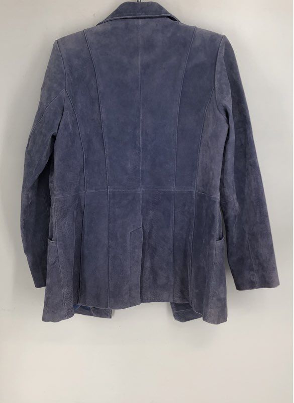 Dialogue Women's Blue Suede Jacket - Size XS