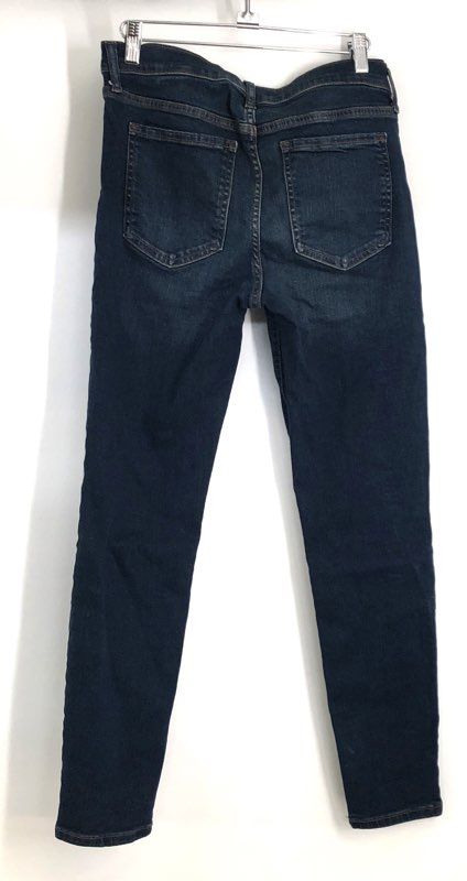 Banana Republic Women's Dark Wash Blue Skinny Fit Stretch Denim Jeans Sz 28/6