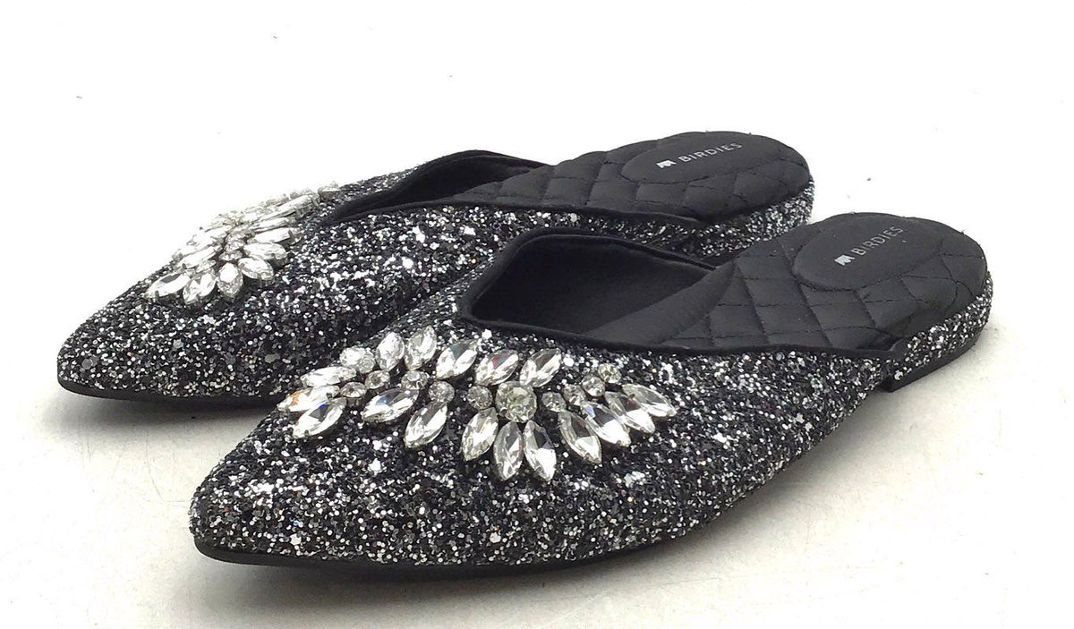 Birdies Women&#39;s Black Mule Flats - Size 8.5