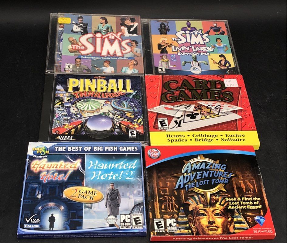 The Sims 2 I Spy Arthur's Thinking Games 10 PC CD-ROM Game Lot Vintage 2000s