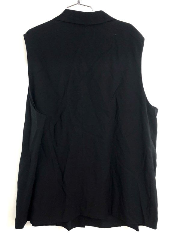 Sanctuary Women's Black Notch Lapel Single Button Vest Sz 3X NWT