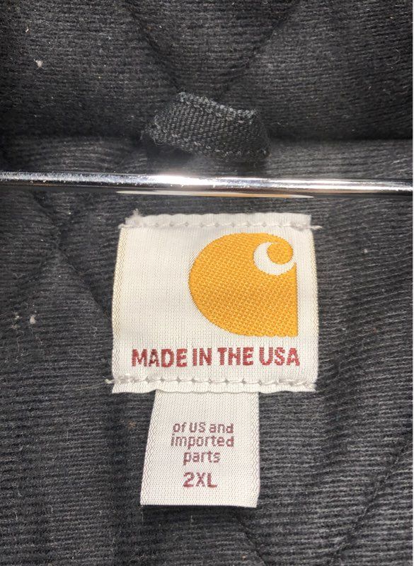 Carhartt Men's Black Bomber Jacket - Size 2XL