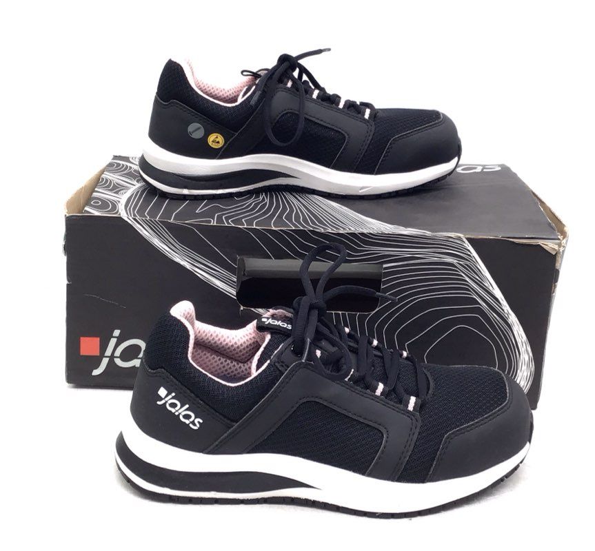 New Ejendals Jalas Men's Tempus Safety Black Work Shoes - Size 4