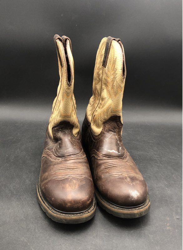 Justin Men's Brown Beige Work Boots - Size 13D