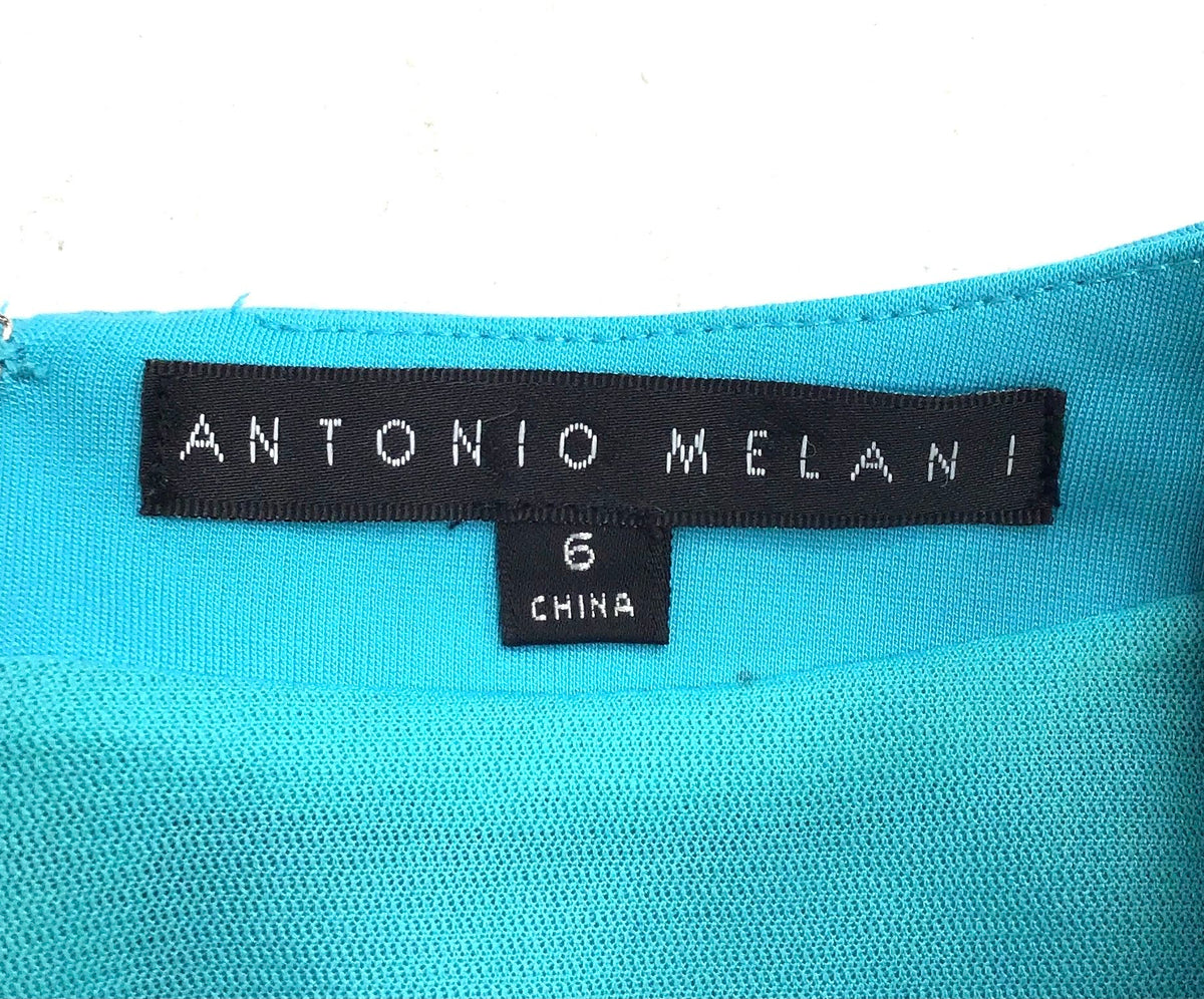 NWT Antonio Melani Women's Blue Sheath Dress - Size 6