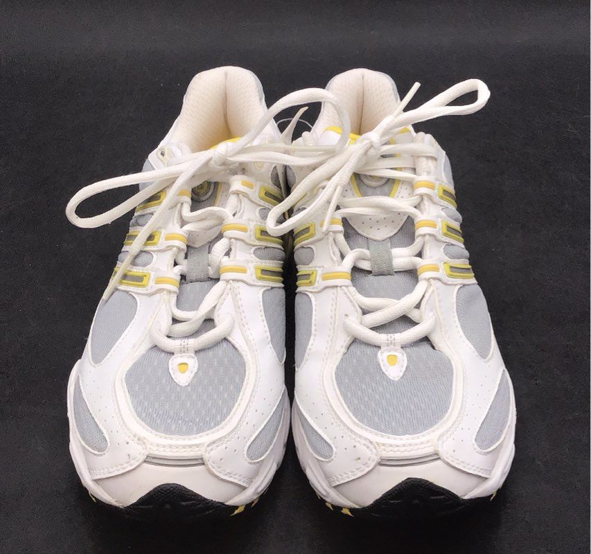Vintage 2005 Adidas Adistar Cushion NWT White Grey Yellow Running Sz 8