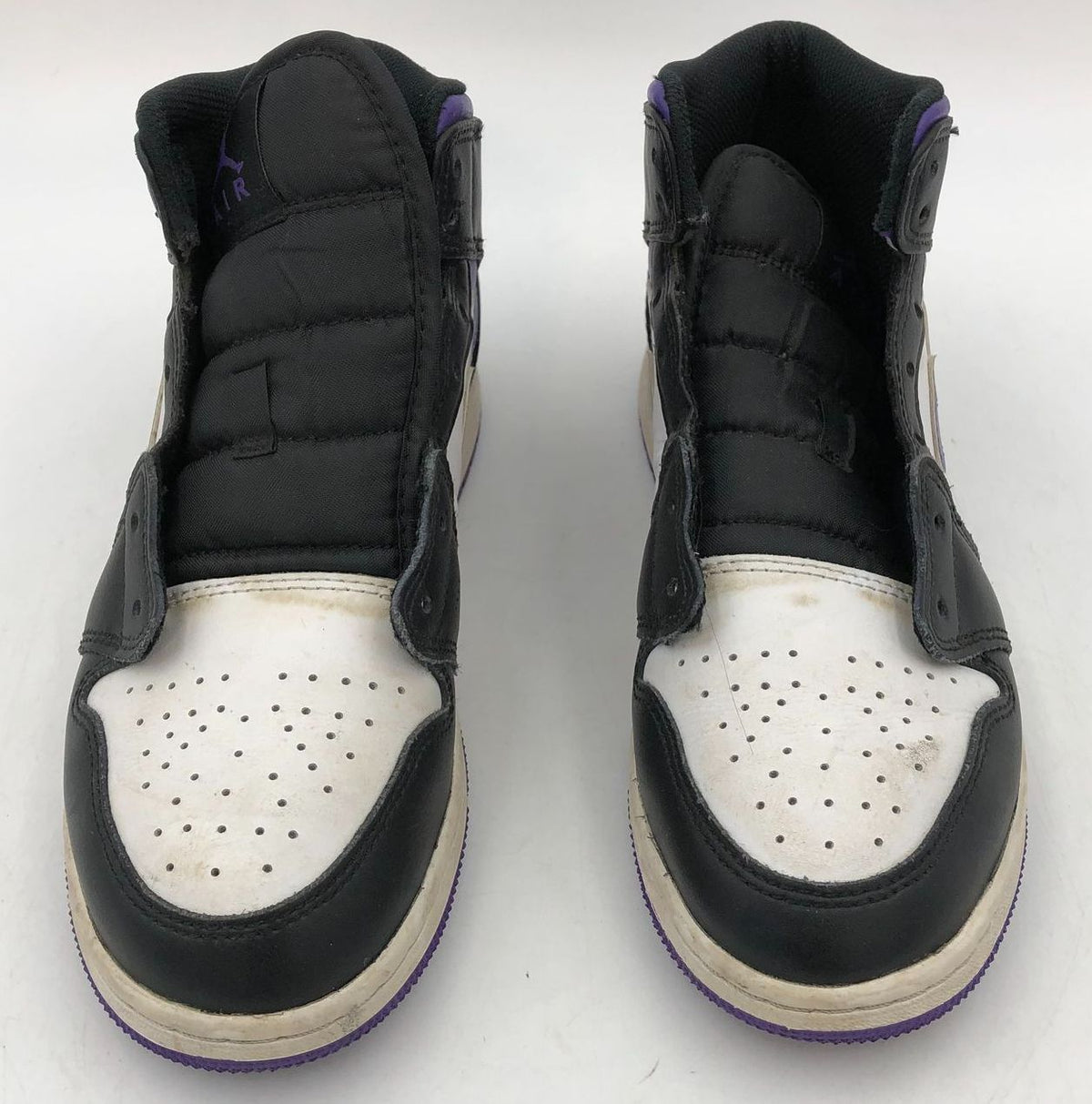 Nike Air Jordan 1 Mid GS Dark Iris Basketball Shoes Size 6Y COA