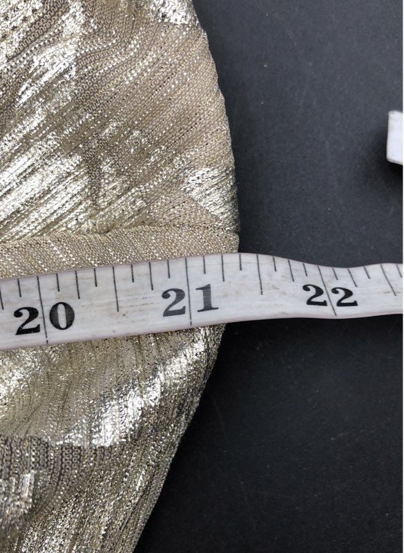 NWT Adrianna Papell Women's Champagne Metallic Print Maxi Dress - Size 18W