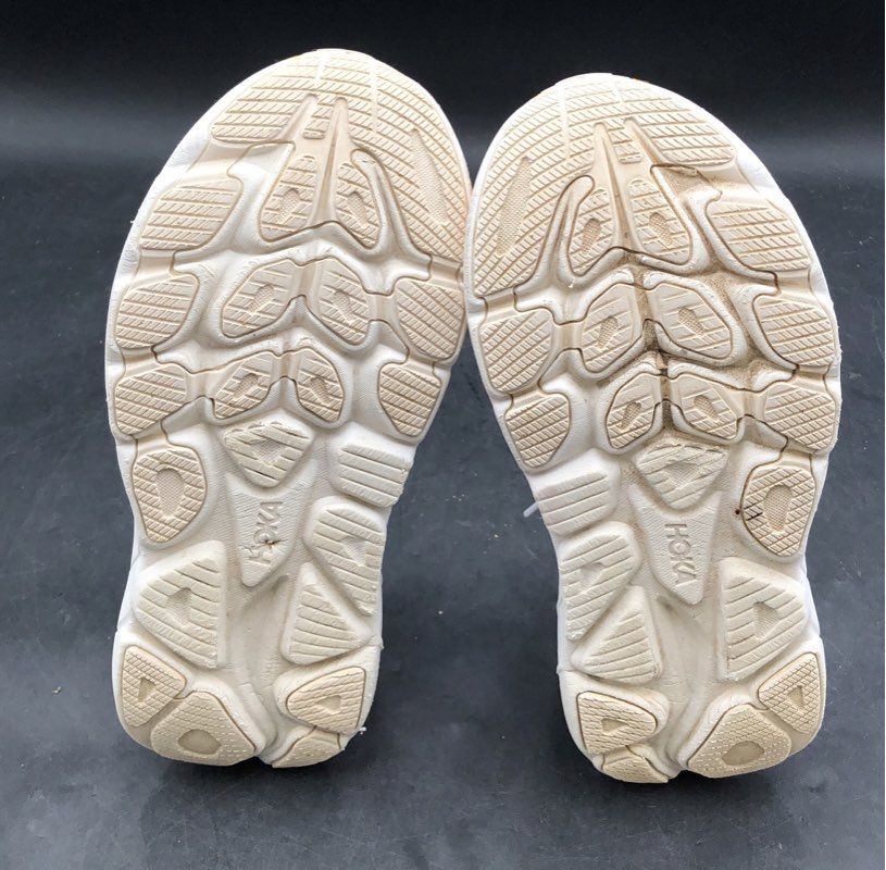 Hoka Clifton 9 White Pinkberry Orange Women's Running Shoes Size 8B