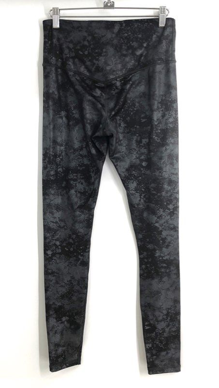 Athleta Women's Elation Misty Lace Tight Black Gray Leggings Size ST