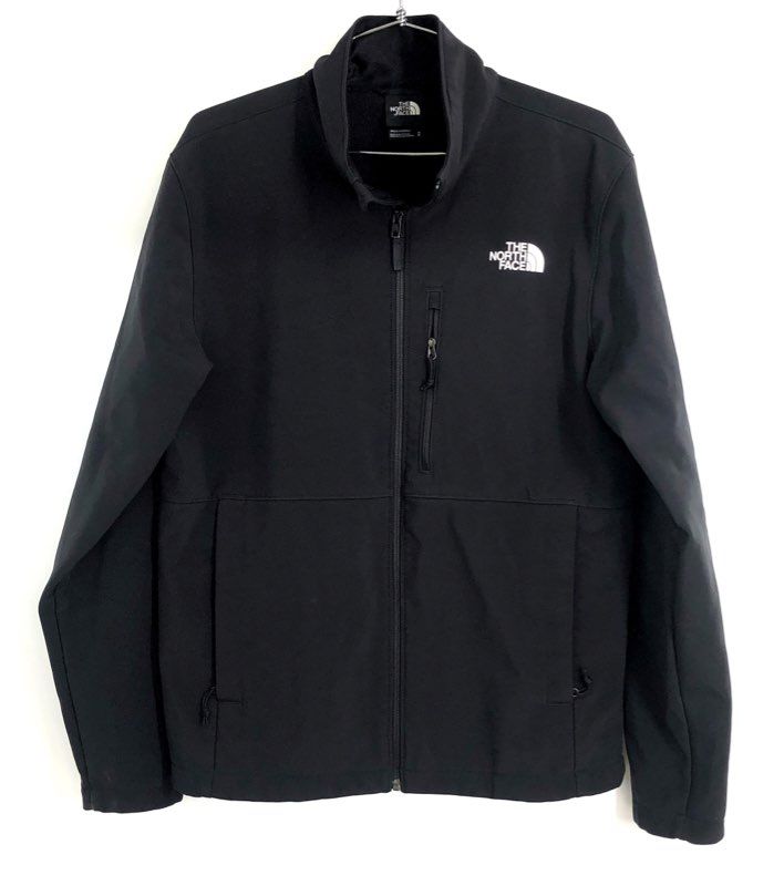 The North Face Men's Black WindWall Apex Bionic Softshell Full Zip Jacket Sz M