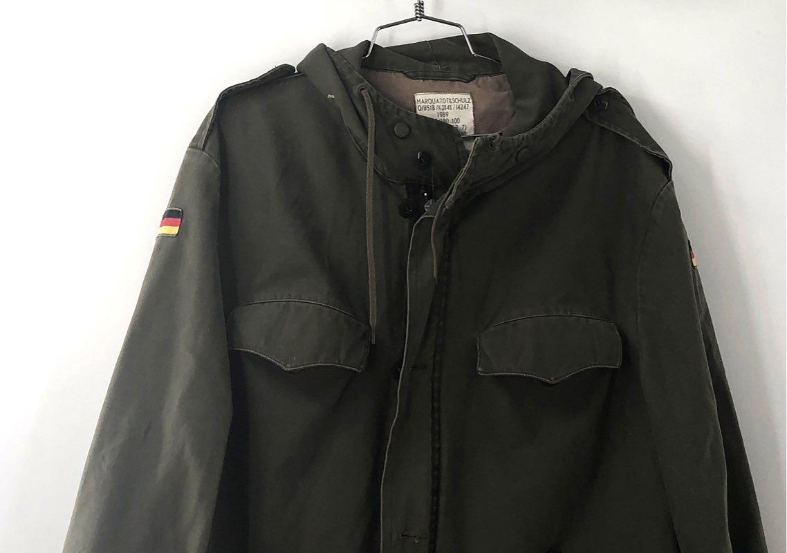 Marquardt & Schulz Men's German Military Parka Olive Green Vintage 80s Gr.7