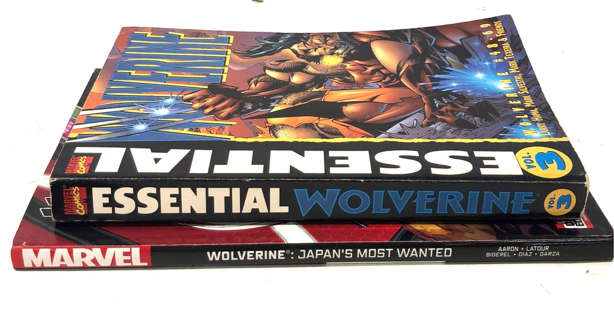 Marvel Wolverine Graphic Novel Lot Japan's Most Wanted & Essential Vol 3 HC TPB