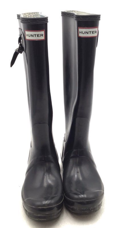 Hunter Women&#39;s Original Gloss W23616 Black Rain Boots - Size 7