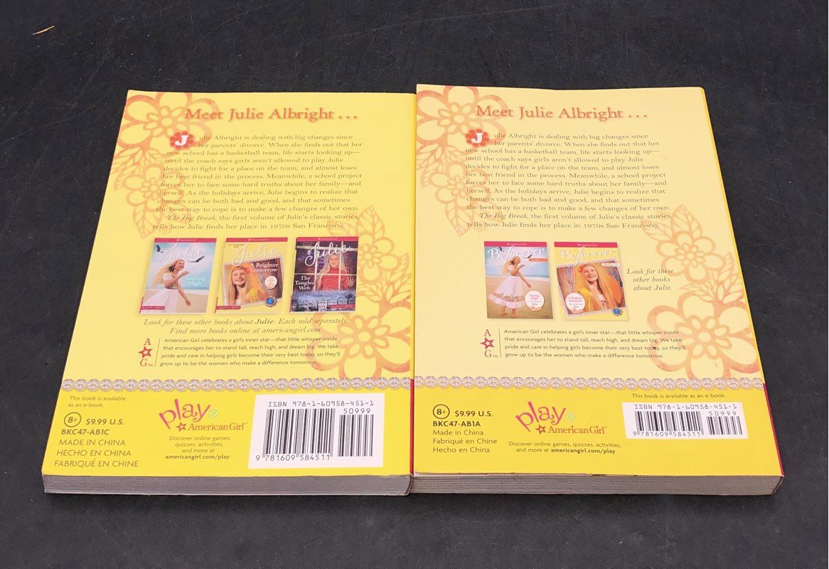 American Girl BeForever Book Lot 6 Maryellen Larkin & Julie Albright Stories