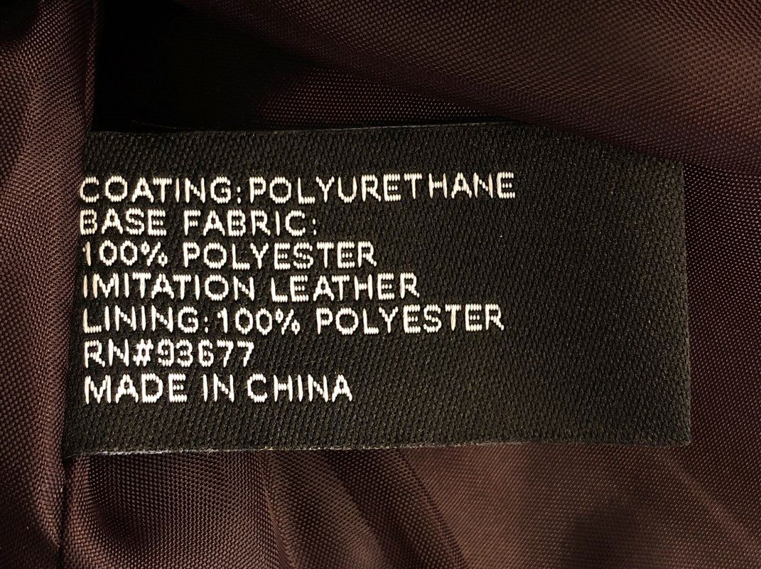 ana Women's NWT Faux Leather Moto Biker Jacket Midnight Burgundy Size L